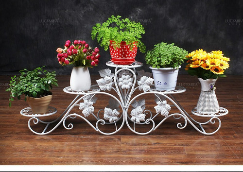 Wrought Iron Planter Pots Stand