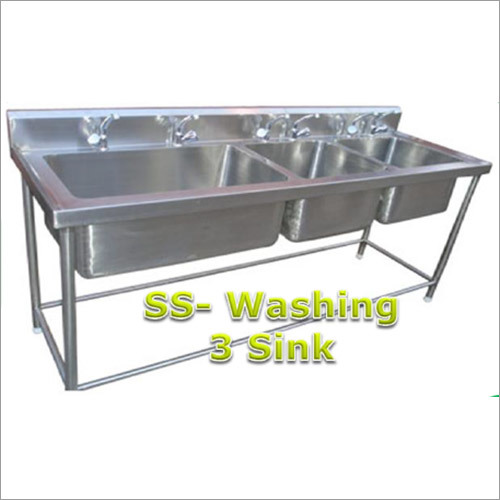 Commercial SS 3 Sink