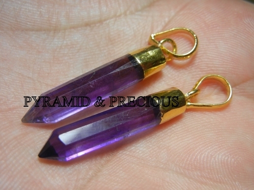 Amethyst Pencil Point Pendant