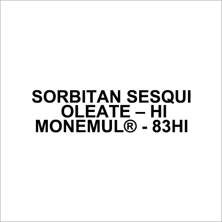 Sorbitan Sesquioleate Acid Value: 12 Mgkoh/G