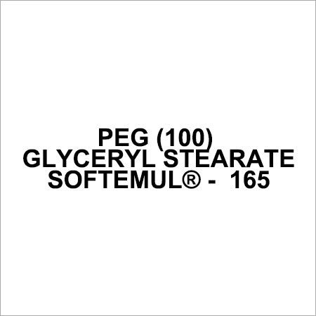 Peg 100 Glyceryl Stearate Acid Value: 2 Mgkoh/G