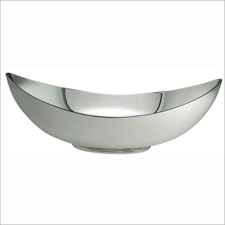 Silver Plated Oval Basket