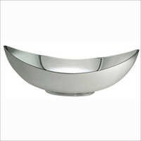 Silver Plated Oval Basket