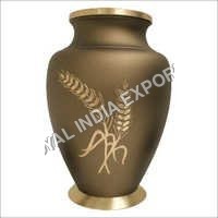 Engraved Brass Urns