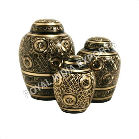 Domtop Black Brass Cremation Urn