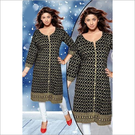 _Ladies Fully Work Cotton Kurti