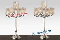Crystal Candelabra Wedding Centerpiece