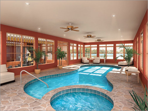 Indoor swimming pool design