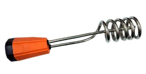 Immersion Water Heater - Stainless Steel, 15cm Length, 1500W Power | Shock Proof Body, Rugged Design, Low Maintenance, Hook for Hanging