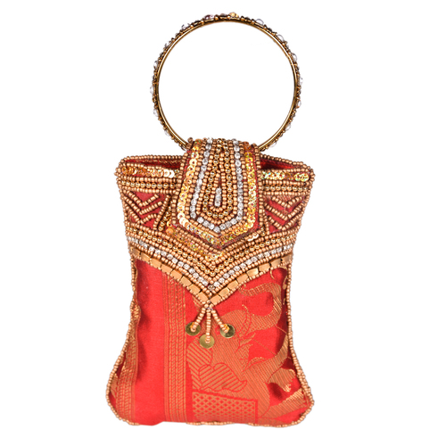 Red Ladies Beaded Mobile Cover