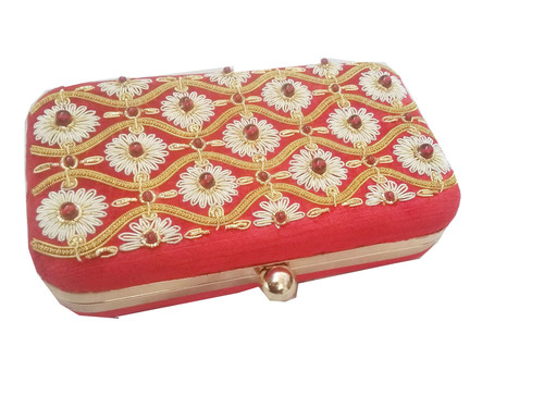 Zari Work Box Clutch