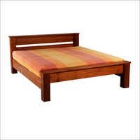 Brown Solid Wood Bed