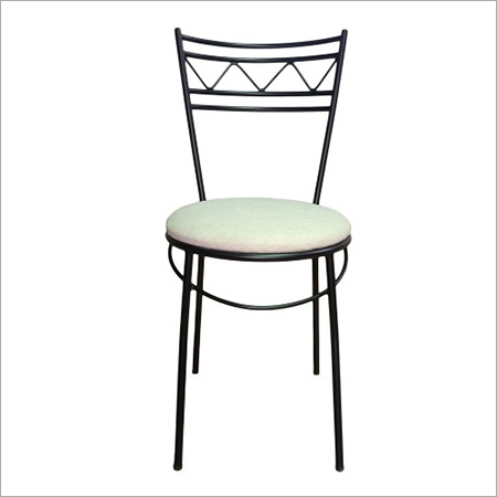 Dining Metal Chair - Iron | Lightweight, Moisture-Proof Polishing, Sleek Black Finish, Ergonomic Design for Comfort