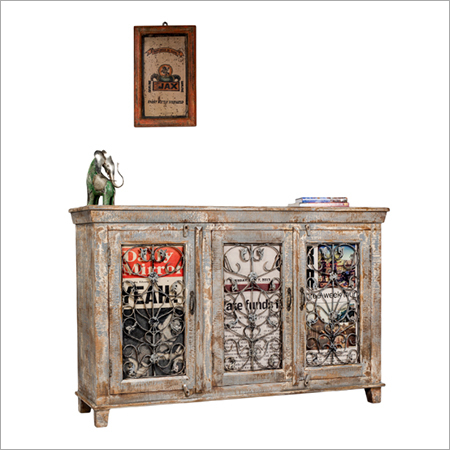 Brass Pattern Cabinet