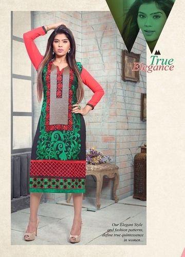 Designer Cotton Kurti Decoration Material: Cloths