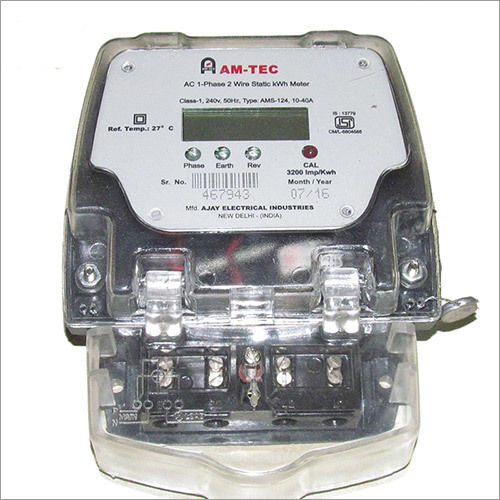 AC 1 Phase 2 Wire Static Meter