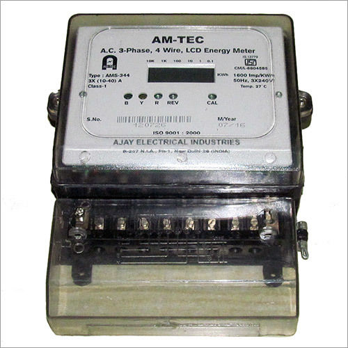 Ac 3 Phase 4 Wire Lcd Energy Meter