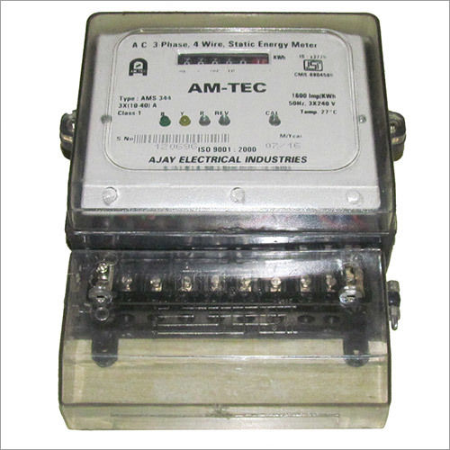 Ac 3 Phase 4 Wire Static Energy Meter