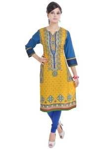 Design Long Sleeve Kurti Bust Size: 36