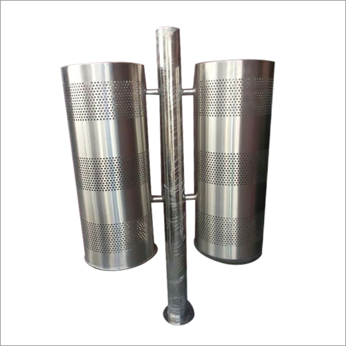 SS Dual Perforated Dustbin