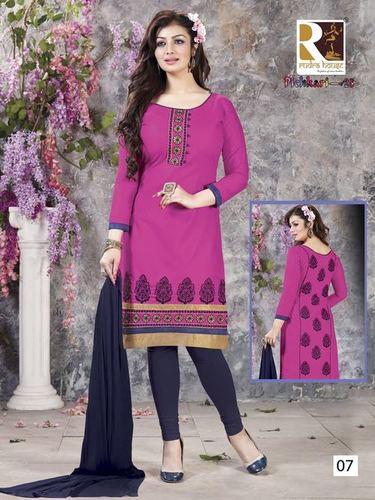 Embroidery Cotton Dress Materials Jetpur