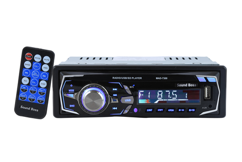 Deckless - 50wx4 Output, Usb/sd/mmc, Lcd Display | Mp3/wma Playback, Wireless Remote, 5 Eq Presets, Aux-in, 18 Fm Presets