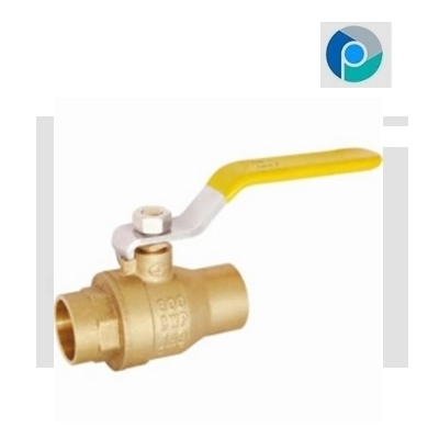 Polished Brass 2 Piece Threaded Ball Valve