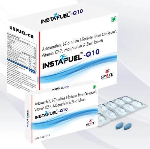 Coenzyme Q10 (Ubidecarenone) Carnipure L-Carnitine L- Tartrate Asthaxanthin Menaquinone (Vitamin K2-7) Magnesium with Zinc Tablets