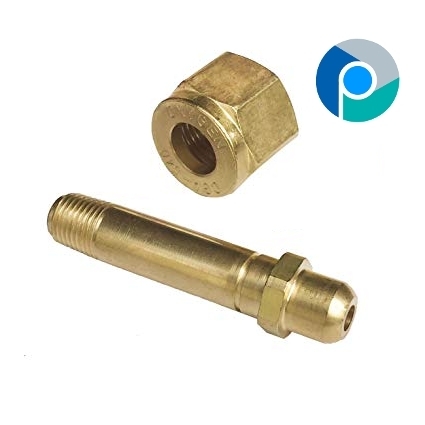 Brass Nipple With Check Nut