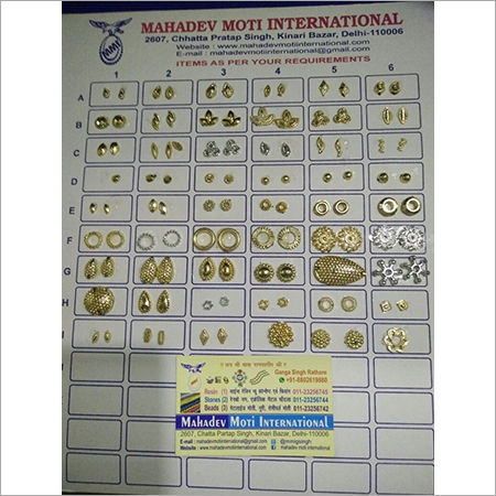 Plastice Stone Antique Metalized Beads