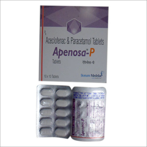 Apenosa-P - White Oval Tablet, 100mg/500mg | Pain Relief, Inflammation Reduction, Joint Pain Relief, Improved Mobility, Synergistic Action
