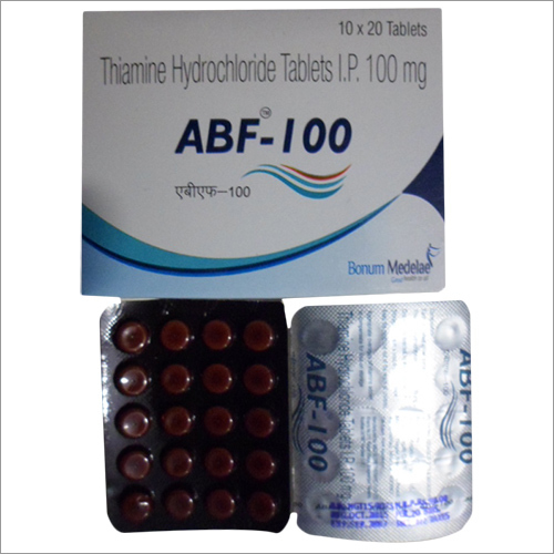 Thiamine-Hydrochloride-Tablets-I-P-100-Mg - Thiamine HCl 20x10 Brown, Blister Pack, 100mg, Easy Dosage