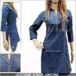 Ladies Fancy Denim Kurti