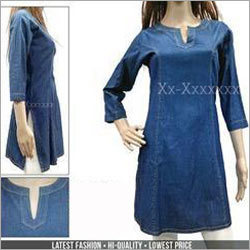Ladies Denim Sort Kurti