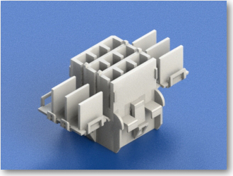 3x3 Ways Female Connector CS Lock with TPA