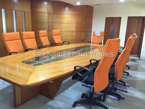 Conference Room Tables - Durable Oak Wood, 6ft Length, Modern Design, Versatile Functionality, Collaborative Workspace