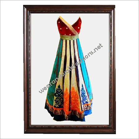 Hi Waist 16 Panel Dress With Emb.