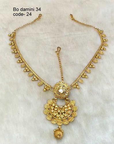 Antique Bor Damini - Copper Alloy With Diamond, Mesmerizing Designs And Lustrous Shine For Stylish Look