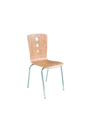 Designer Chair - Wood & Metal, 18x16x40 inches, Beige | Ergonomic Design, Durable, Comfortable Seating, Modern Style