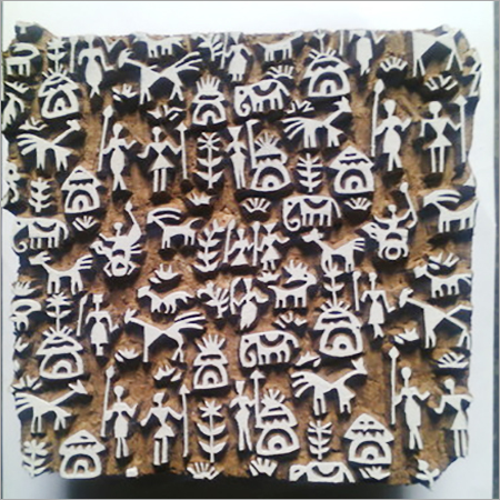 Warli Printing Block