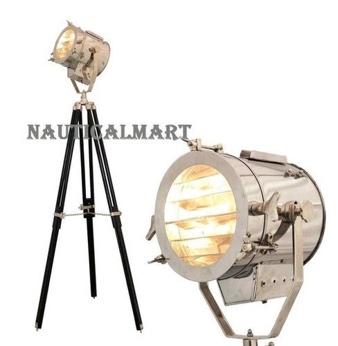 67"Studio Searchlight Tripod Floor Lamp By Nautical Mart Inc.