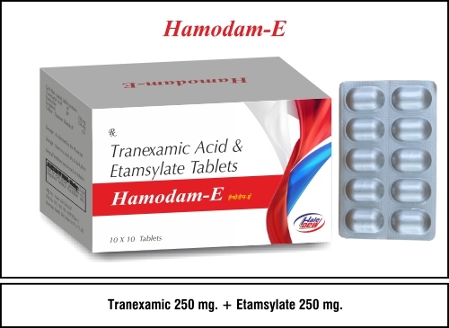 Etamsylate 250 mg. +  Tranexamic  250 mg.
