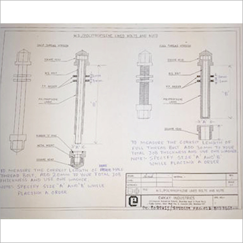 Plastic Lined Nuts And Bolts