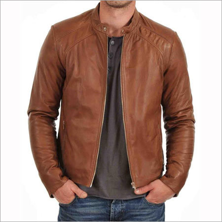 Brown Leather Motorcycle Jacket