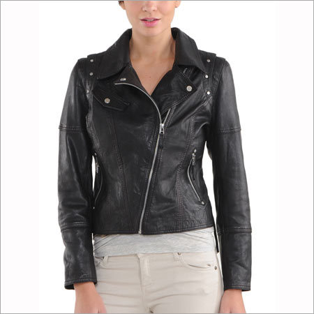Women Leather Jacket - Genuine Leather, XS-XL Size Range, Black Color | Durable, Scratch Resistant, Stylish Design, Ultimate Comfort