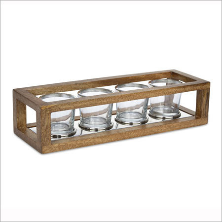 Wooden Glass Holder