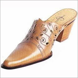 Brown Leather Shoe Fabric Engraving  Services