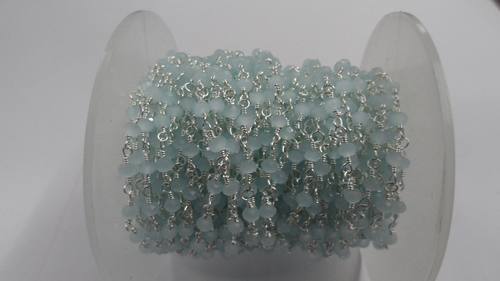 Aqua Hydro Rosary Beads Chain