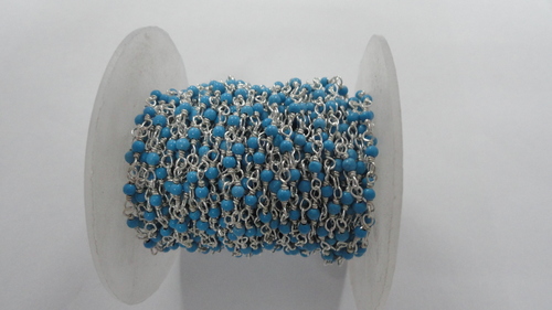 Tourquise Smooth Round Rosary Beads