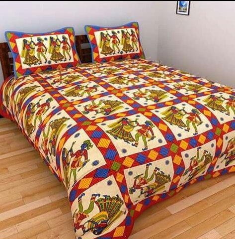 Jaipuri Sanganeri Print Bedsheet